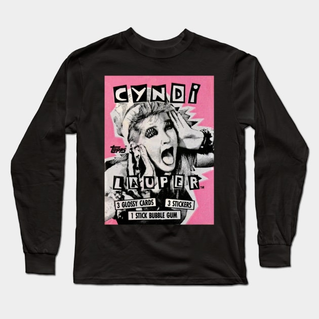 Cyndi Lauper Bubble Gum Pack by Topps Long Sleeve T-Shirt by offsetvinylfilm